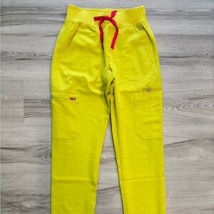 Figs women’s Bright Yellow Cargo Pants